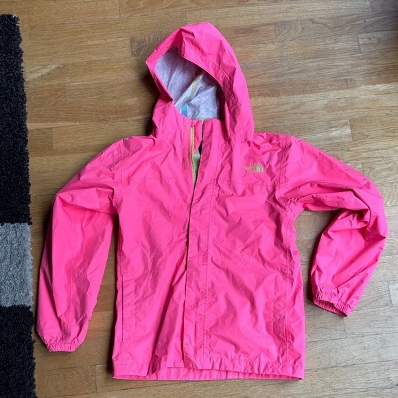 The North Face Kids Bright Pink Raincoat - Picture 1 of 10